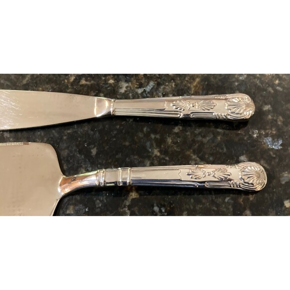 Cake Knife & Server  Stainless 2-Piece Set - Picture 8 of 15